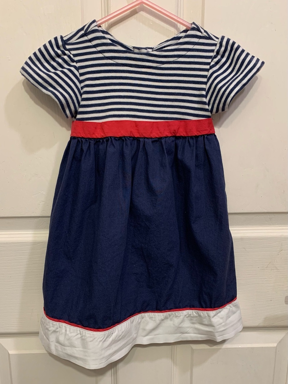 Gymboree Navy & Pink Nautical Theme Baby Girl 18-24mon. Dress.              3408